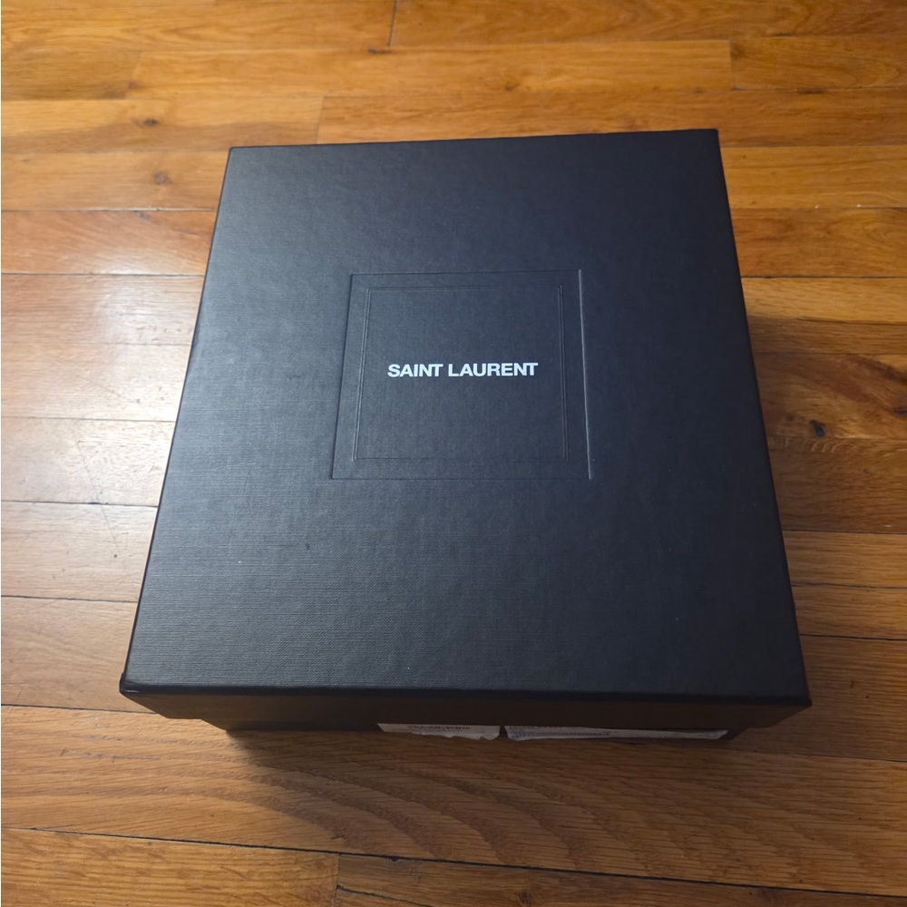 Saint Laurent Never Worn Black Strappy Heels - Picture 6 of 8